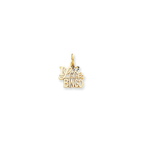 18" Italian Box Chain Charm Sterling Silver "I Love Bingo" Word Pendant 18" Italian Box Chain Charm Sterling Silver "I Love Bingo" Word Pendant